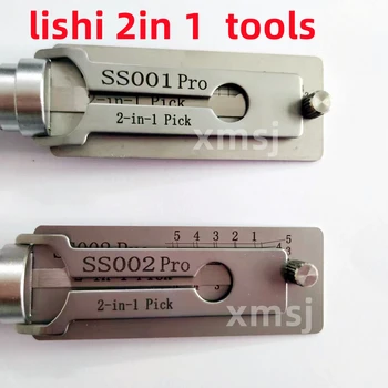 Lishi Dekoder 2 in1 Alati SS002pro Lishi SS001pro SC4 SC1 KW1 KW5 Za Otvaranje Brave na Vratima Ručni Инструментпрофессиональный Bravar