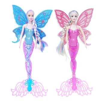 1 kom. sirena princeza je predivna princeza s krilima poklon toaletni lutka princeza dječje igračke za djevojčice, Rođendan Darove za Djevojčice