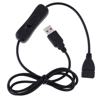 1 M USB kabel između muškaraca i žena, Kabel za on-Off Prekidač, Led Linija za Napajanje, Crna Elektronika, Pretvaranje Datuma