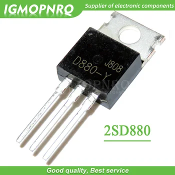 10 kom. Tranzistor D880 TO220 D880 (Y) 2SD313 D313 TO-220 Silicijski NPN Energetski Tranzistori 