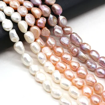 100% Pravi Prirodni Slatkovodni Bijeli Biseri Perforirani Perle Vertikalne Perforirane Perle 36 cm Vlasi 8-9 mm Za Izradu Nakita Ogrlica