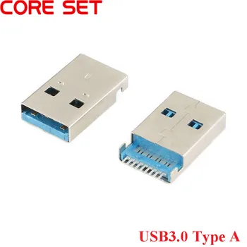 10шт USB 3.0 A Tip Штекерный Priključak 9-Pinski SMT SMD Brzi Prijenos Podataka USB 3.0 Priključak Za Punjenje Priključak za Lemljenje