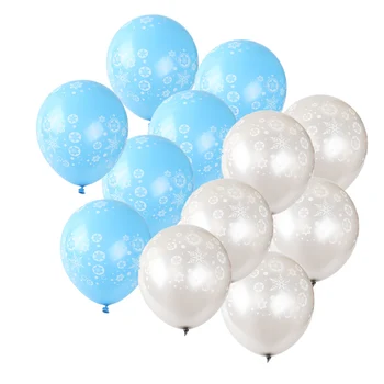 12шт Plave Pahuljice Latex Baloni za Rođendan, Vjenčanje Tema party Dekoracije dječak Girl Toys Isporuke balon