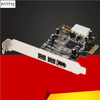 1394 Kartica za proširenje PCI-E 1X u IEEE 1394 priključak na DV grafičku karticu 1x 1394A 6Pin + 2x 1394B 9Pin Kontroler Firewire Kartica za Desktop PC