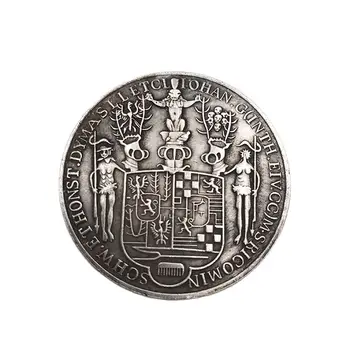 1669 Njemačka Snaga Volje Crown Novčić Lubanju Prigodni Novac Zbirka Suvenira Uređenje Doma Obrt Ukras Poklon