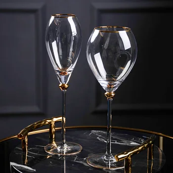 2 vrste čaša u Kraljevskom stilu, zlatna čaša za vino, Tamnocrvene Vinski Set, 200-400 ml, Izvanredan Čašu za šampanjac, Pehar za vino