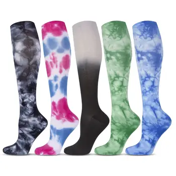 20-30 mm hg. žlice. Novi Tie-Dye Kompresije Čarapa medicinske Sestre Za Muškarce Žene Plus Dimenzije Najlon Ublažavanje Proširenih Vena Harajuku Čarape Popsocket