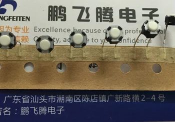 20 kom./lot Japan Panasonic dodirni prekidač 6*6*4.3 mm ugrađeni 2-pinski ključni prekidač bijele boje