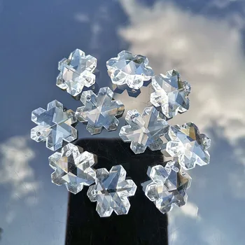20 mm Kristalno Snježne Kuglice S 1 Rupom Stakleni Luster Prizma Dijelovi Lovac Sunca Visi Pribor Home Svadbena Dekoracija Za Prozore Lanac