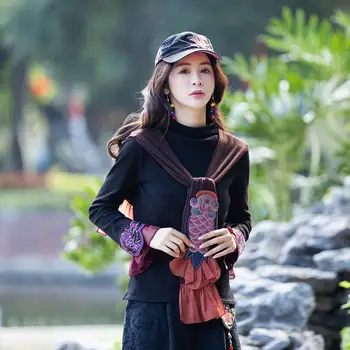 2022 ženski nacionalni trend, top s cvjetnog vezom, kineski klasicni hanfu, ženska tradicionalna вязаная šal, istočni odijelo tan, vrhovima hanfu