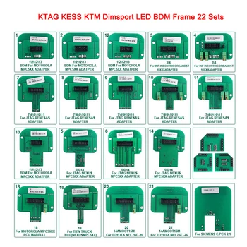 22 Za KTAG KESS KTM Dimsport BDM Sonda upravljačka jedinica Adapteri Za Denso marelli common-rail Bosch Siemens Radi LED BDM Frame ECU Programski Alat