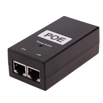 24/48 / 0.5 A Stolni POE Injektor za Napajanje Ethernet Adapter video Nadzor CCTV za IP kamere Napajanje