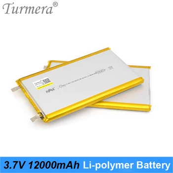 3,7 U 12000 mah Li-polymer baterija Punjiva 3,6 v Litij Baterija za Power Bank i 12 Izvor Besprekidnog napajanja Turmera