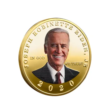 46. predsjednik Sjedinjenih američkih Država Joe Biden Naplativa Srebrna Позолоченная Suvenir novčić 2020 Prigodni novčić