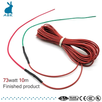 6 Do 10 M 73 W karbonskih vlakana silikonska guma grijaći kabel soft tvrdi безрадиационный grijaći kabel toplo Toplinske kabel za Električno toplinu