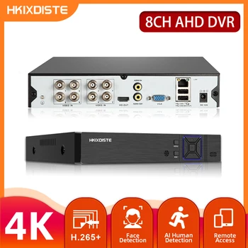 8CH 8MP 6в1 HD TVI CVI XVI. AHD IP video recorder Sigurnosti H. 265 Digitalni Video snimač S Intelektualnim Reprodukciju Motion Detekcija Lica