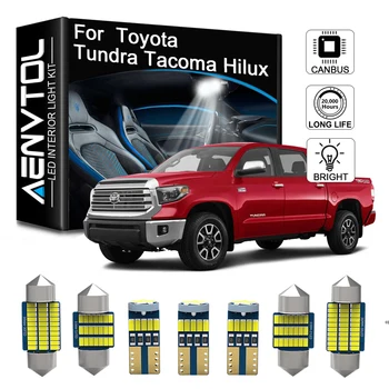 AENVTOL Canbus Led Unutarnji Svjetiljke Za Toyota Tundra Tacoma Hilux Led Unutarnji Dome Lampa za kartice Kompletu žarulje registarske pločice (1995-2021)