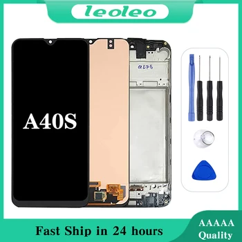 Amoled A40S LCD zaslon Zamjena Za Samsung Galaxy A40S A407 A407F Sm-A407F Zaslon LCD-Zaslon osjetljiv na dodir S Alatima za popravak