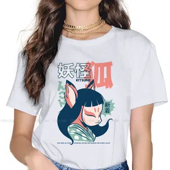 Anime Kitsune Екай Ženske Majice Princeza Мононоке Anime Gotička Vintage Ženska Odjeća Slobodna Хлопковая Grafička Odijevanje