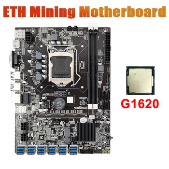 B75 Matične ploče za майнинга 12 USB 3.0 PCI-E X16 LGA 1155 G1620 PROCESOR DDR3 SATA mSATA HD VGA Биткойн BTC ETH Miner