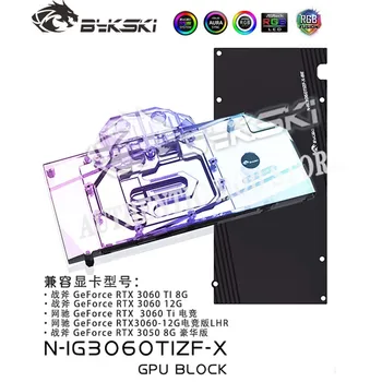 Bykski N-IG3060TIZF-X, vodeni blok grafičkog procesora 3060TI Za grafičke kartice Colorful Battle AX RTX 3060TI 3060 8G, VGA hladnjak 12V / 5V M / B SYNC
