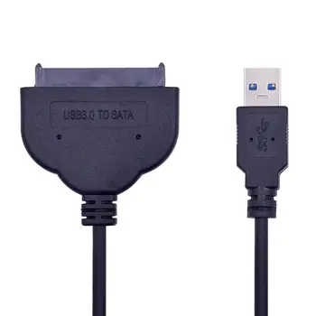 CHIPAL 5 Gbit/s i USB 3.0 na SATA 3,0 Kabelski adapter USB3.0 na Serial ATA III 7 + 15 22Pin Pretvarač za 2,5-inčni tvrdi disk HDD SSD