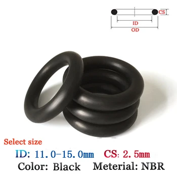 CS 2,50 mm ID11mm-15,5 mm 50 kom. Skup o-prstena od фторкаучука NBR Brtva plastična plava i vodena brtvena polaganje Силиконовое Prsten za Brtvljenje film