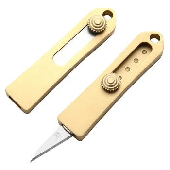 EDC Mini Odvojivi Nož Prijenosni Za Rezanje Papira, Multifunkcionalni Mini-Noževi Sa Oštricom prikladniji mesinga Džep Privjesak Nož na Sklapanje Novi