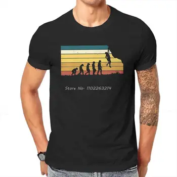 Evolucija Rock Posebna majica Penjanje Penjanje i Avantura Pokret Udoban Kreativni Grafički t-Shirt Majice Kratki Rukav