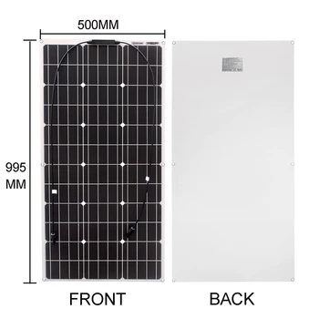 Fleksibilni Solarni Panel 300 W Фотовольтайческая Solarni Panel 100 W 12, Komplet 200 W U Paketu za Punjenje Baterija/mobilne kućice/Автофургона