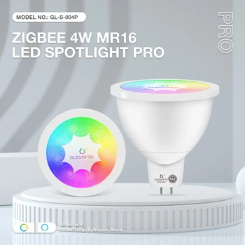 Gledopto Zigbee 3.0 Dimmable RGBCCT led Spot svjetiljka MR16 12V 4W Pro 30 ili 120 Stupnjeva Pogodan Za Kupaone Hodnika spavaće sobe