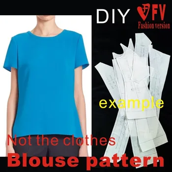 Godišnja ženska majica s kratkim rukavima za gniježdenje odjeće crteži 1:1 završio pattern BCY-61