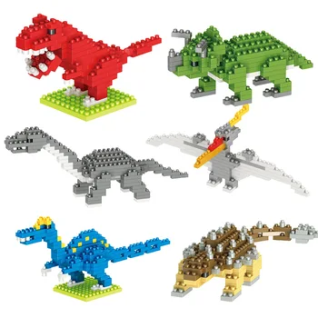 Gradivni Blokovi Mikro-Dijamant Male Čestice Životinja Dinosaur Serije Dječaci Djeca Sastavljanje i Kombinirani Igračke Poklon