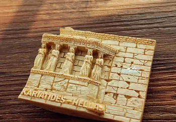 Grčka Atena Caryatids Turizam Putovanja Suvenir 3D Smole Hladnjak Magnet Za Hladnjak Zanat DAR IDEJA