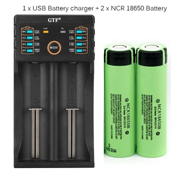 GTF 100% Original 3,7 Na 3400 mah 18650 baterija punjiva baterija s Baterija punjač za 26650 14500 18340 18650 Baterija