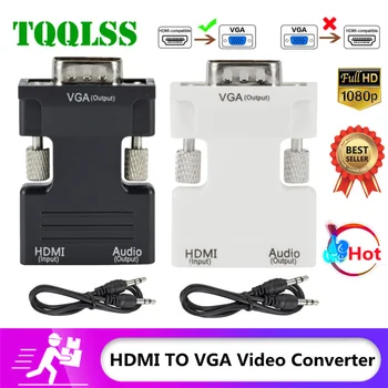 HDMI-kompatibilnu Ženski VGA Konverter s Аудиоадаптером Podrška Izlaznog Signala 1080P za PC Laptop TV Monitora, Projektora