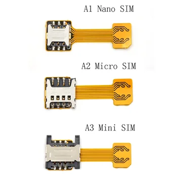 High-end Hibridni Dvostruki Adapter za dvije Sim kartice Micro SD Nano Sim Produžni kabel Za Xiaomi/Redmi Za Samsung /Huawei