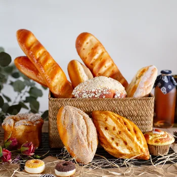 High-end имитационный kruh, dječji kuharski igračke, umjetna high-end realan kruh, mekan miris, proces pečenja kolača