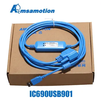 IC690USB901 IC690ACC901 Odgovarajući kabel za programiranje PLC serije GE90-30 GE90-70 Verzija porta USB i RS232