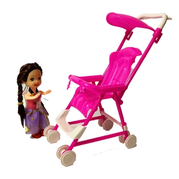 Igranje Uloga Pribor Pink Skupština Lutka Dječja Kolica Kolica Za Dječje Lutke Barbie Poklon Za Djevojke Igre Dječji Dom Namještaj Igračka