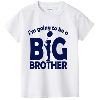 Ja ću postati Stariji brat, Oglas o porodu i trudnoći, t-Shirt, Top Za Dječake, za mlade Sinove, obiteljske majice, ljetna moda Majica