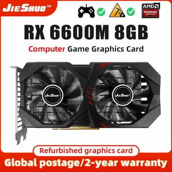 JIESHUO RX6600M 8 GB Grafička kartica Oporavak GPU GDDR6 128-bitni 14 Gbit/s 7-nm Grafička kartica Podrška za Desktop procesora Placa de video