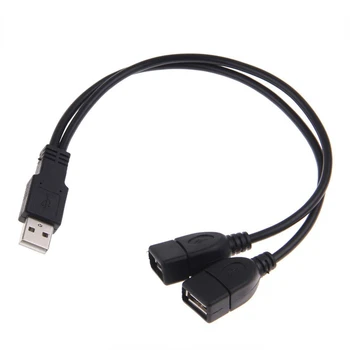 Kabeli za prijenos podataka USB2.0 Muški Dual USB Ženski 15-30 cm high-Speed High-end Prijenosni Praktičan USB kabel za punjenje Razdjelnik napajanja