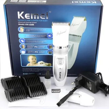 KEMEI KM-6688 Električni Trimer Za Kosu, Frizerske Škare, Stroj Za Šišanje Kose, Brijanje, Punjiva Stroj Za Rezanje s Titan Žilet