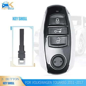 KEYECU 3 Tipke Smart Remote Automobilski Ključ Privjesak Torbica za 2011-2018 Volkswagen Туарег