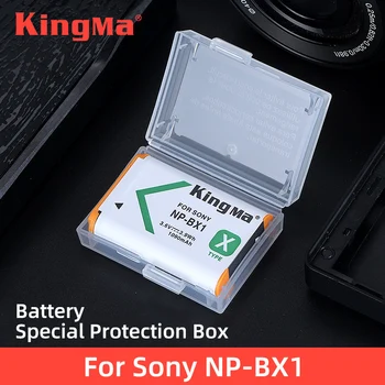 KingMa 6 kom. Plastični Držač Baterija Poklopac Baterija Kutija Za Pohranu Sony NP-BX1 Baterije RX100M7 M6 M5 M4 M3 CX240E CX405 RX1R