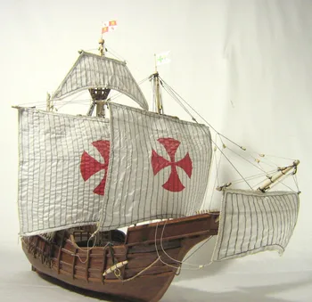 Klasični španjolski brod jedinice flote Kolumbo brodovi 1492 jedrilicu Santa Maria, drveni MODEL SC KIT