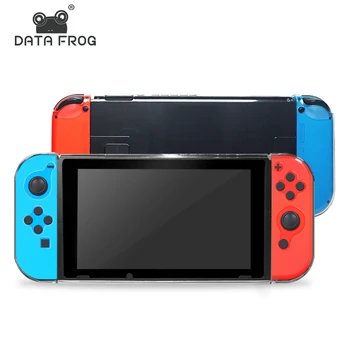 Kompatibilnost sa slučajem DATA FROG Crystal Cover-Prozirna Zaštitna Ljuska Nintendo Switch Sa zaštitom zaslon od kaljenog stakla Za NS