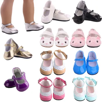 Lutkarska Cipele Za Novorođenčad 43 cm i 18 cm, Svakodnevni Slatka Cipele za Djevojčice, Božićni Poklon Generacije Accesstories