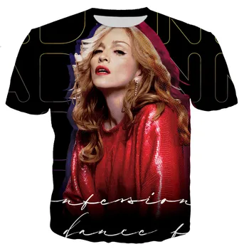 Madonna muške/ženske Nove trendy cool majice sa 3D ispis, svakodnevni moderan t-shirt, vanjska odjeća, majice, izravna dostava